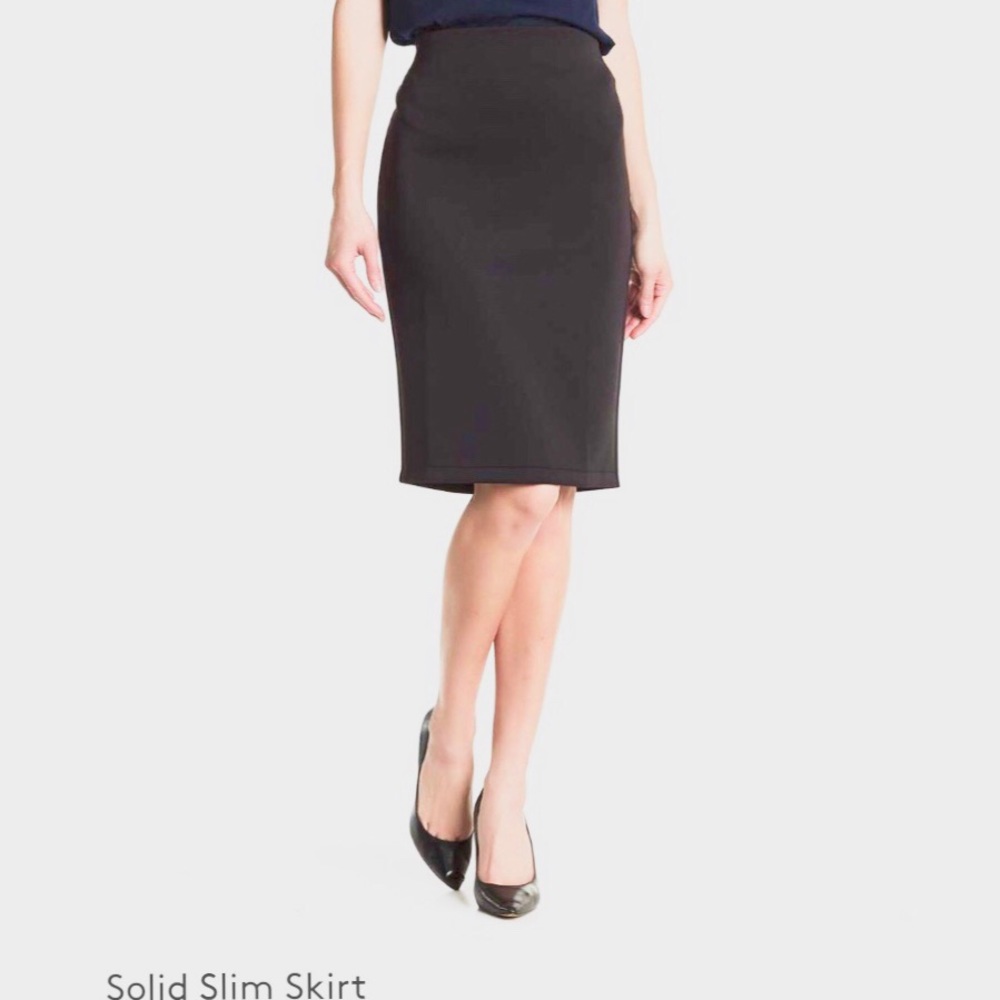 Catherine Malandrini Solid Slim Skirt